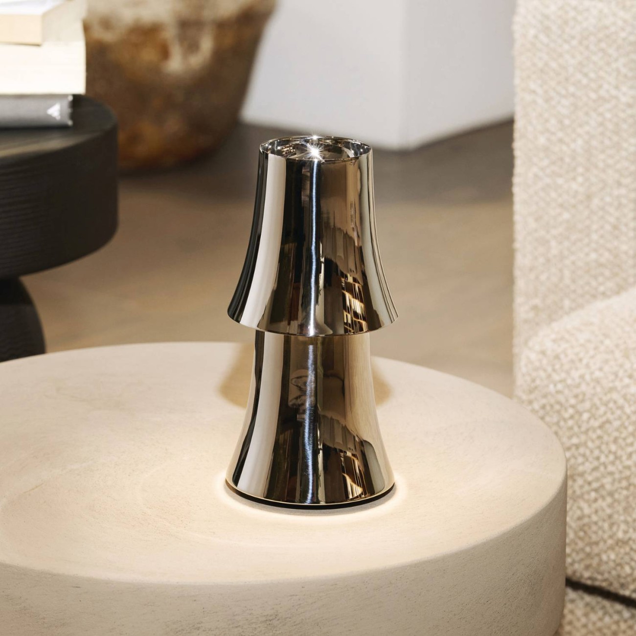 Alessi Λάμπα επαναφορτιζόμενη 19,3 εκ. Stainless Steel σειρά Halesia 