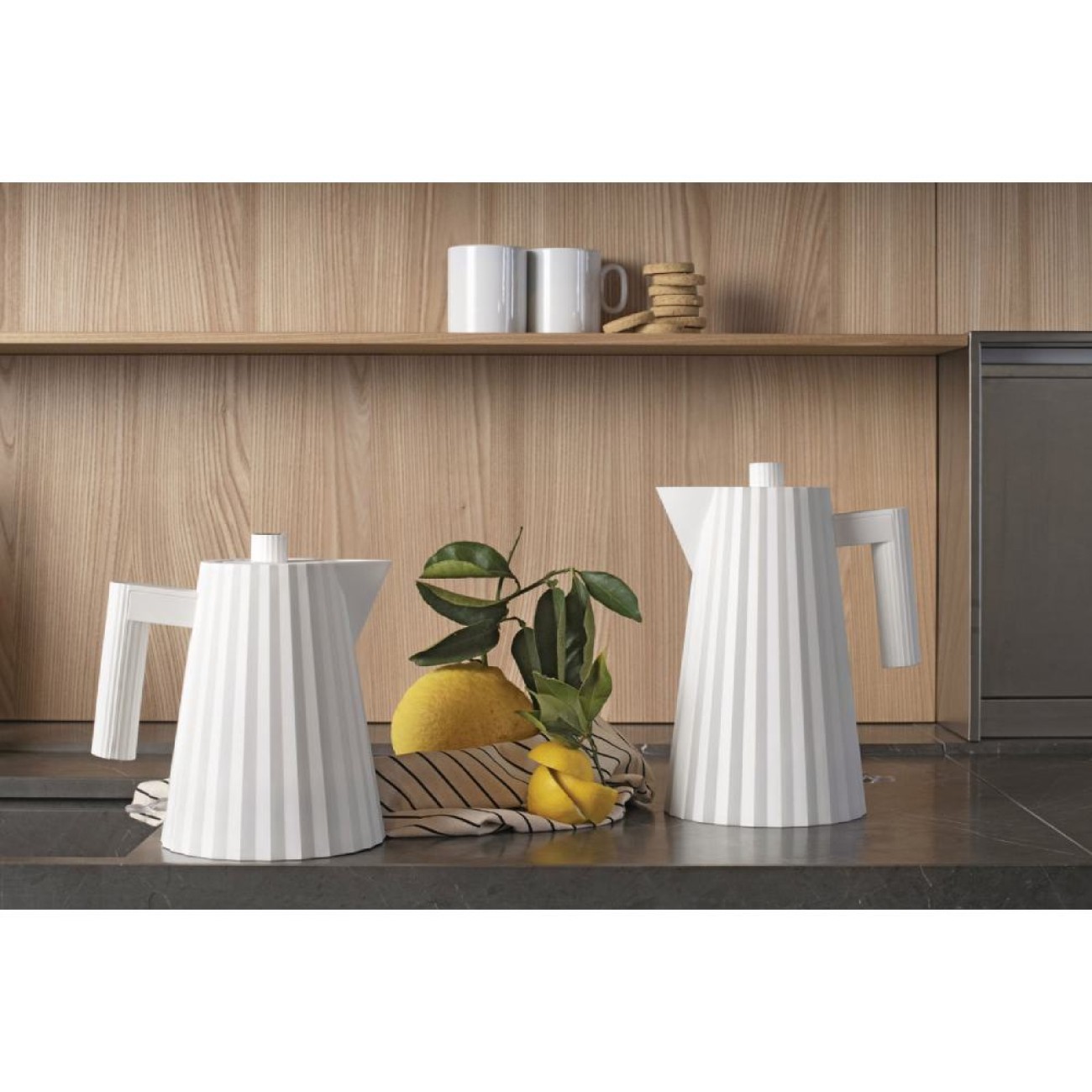 Alessi Βραστήρας 1.7lt. λευκός σειρά Plisse Βραστήρες