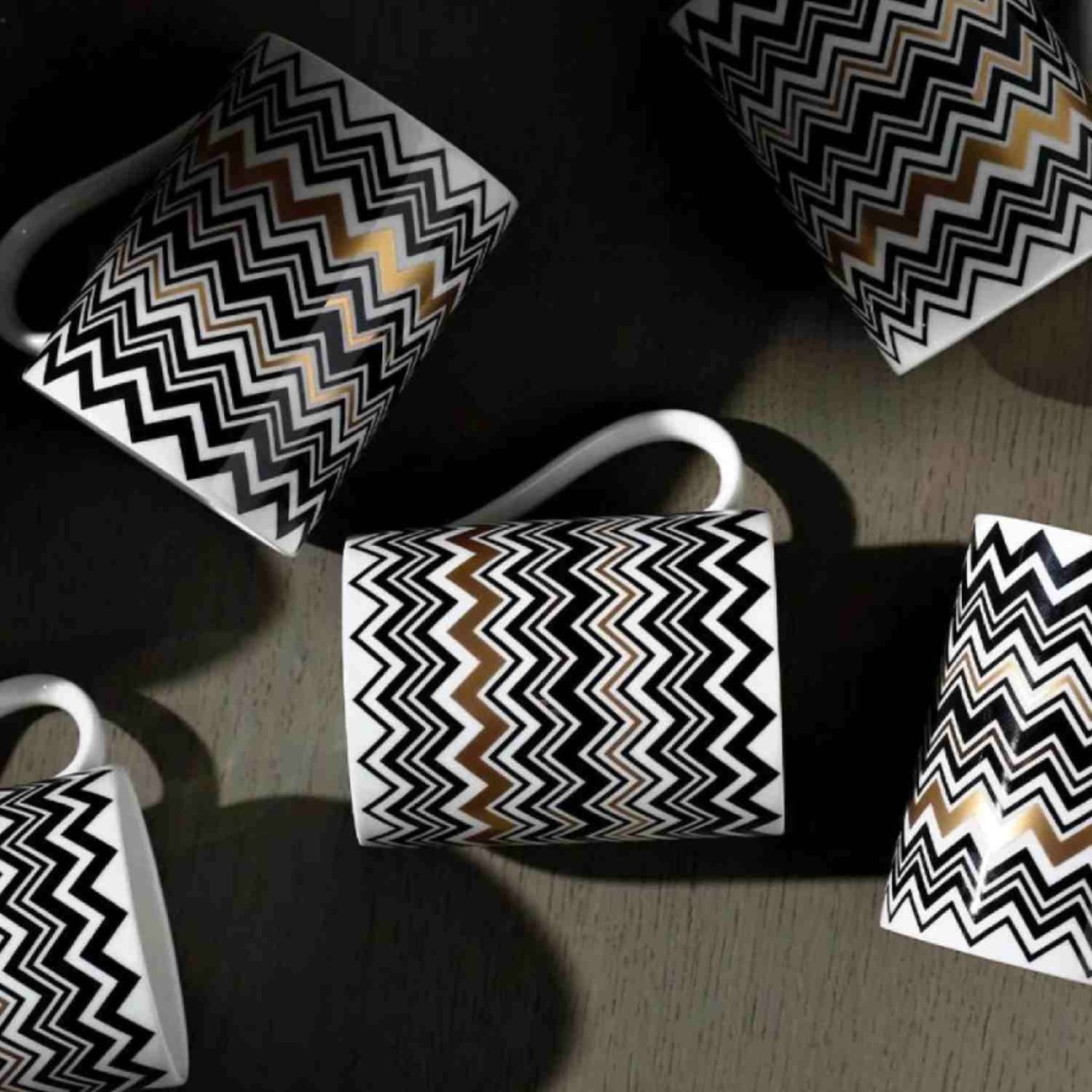 Missoni Κούπα 0,37λτ. σειρά Zig Zag Gold Καφές/ Τσάι