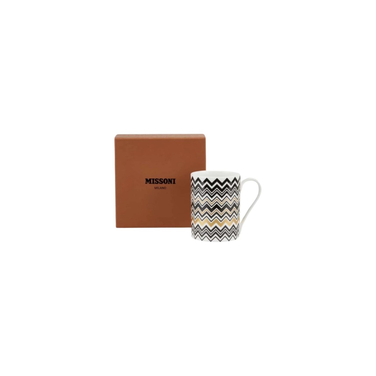 Missoni Κούπα 0,37λτ. σειρά Zig Zag Gold Καφές/ Τσάι