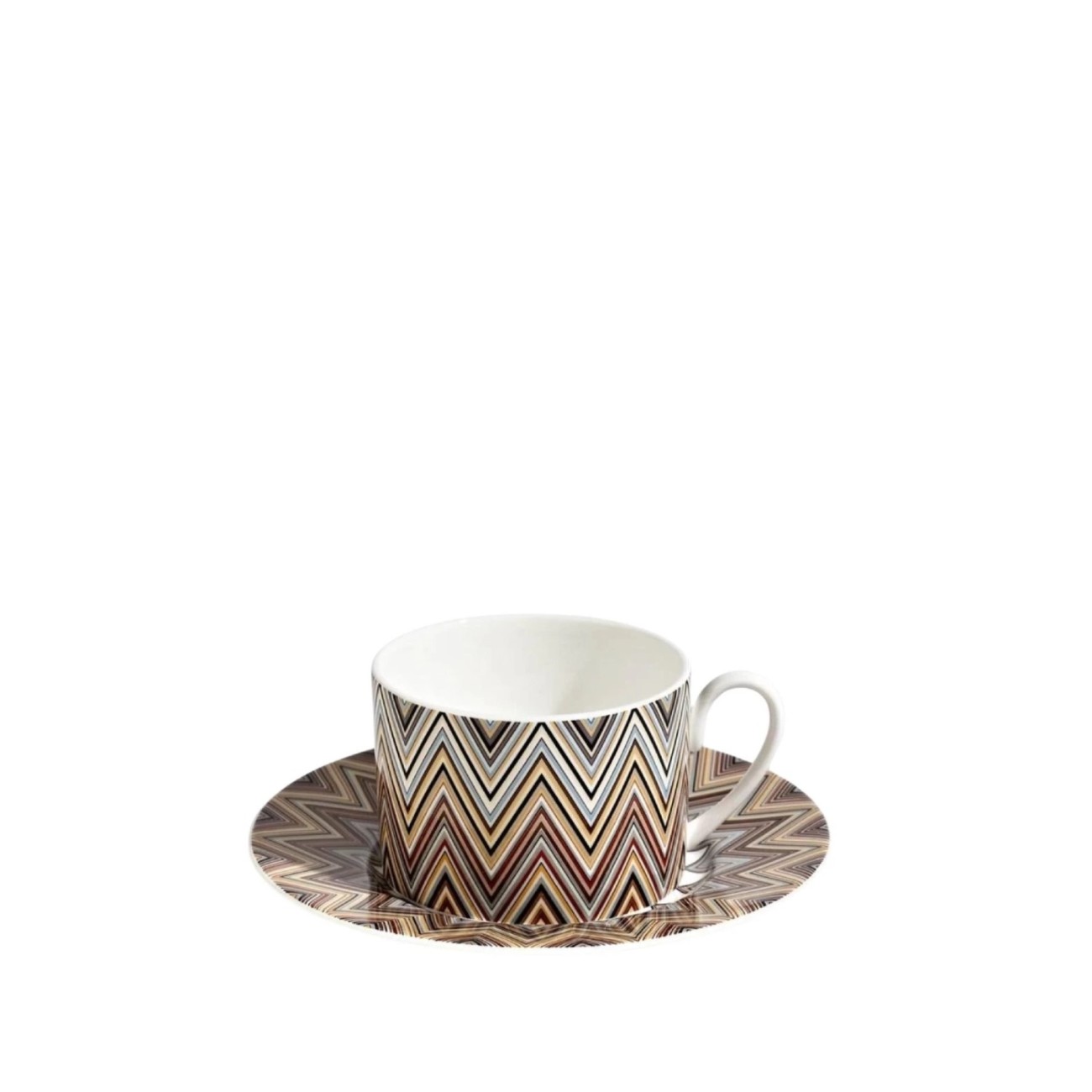Missoni Σετ 6 Τεμ. Φλυτζάνι/πιάτο καφέ 0,20λτ. σειρά Zig Zag Jarris 148 
 Φλυτζάνια με πιάτα