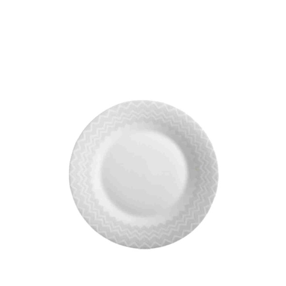 Missoni Πιάτο φρούτου 21,5εκ. σειρά Zig Zag White
