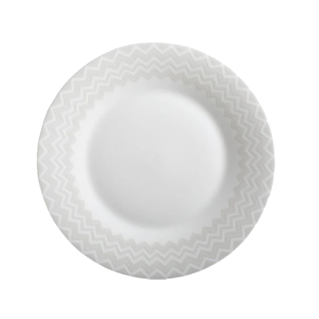 Missoni Πιατέλα στρογγυλή 32εκ. σειρά Zig Zag White
 Πιατέλες Σερβιρίσματος