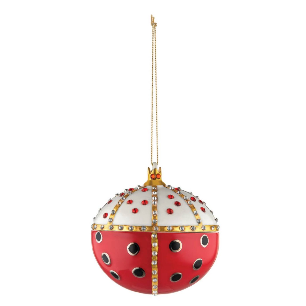 Alessi Μπάλα διακοσμητική 9,5cm Φ6,3cm Re Coccinello σειρά Christmas
 