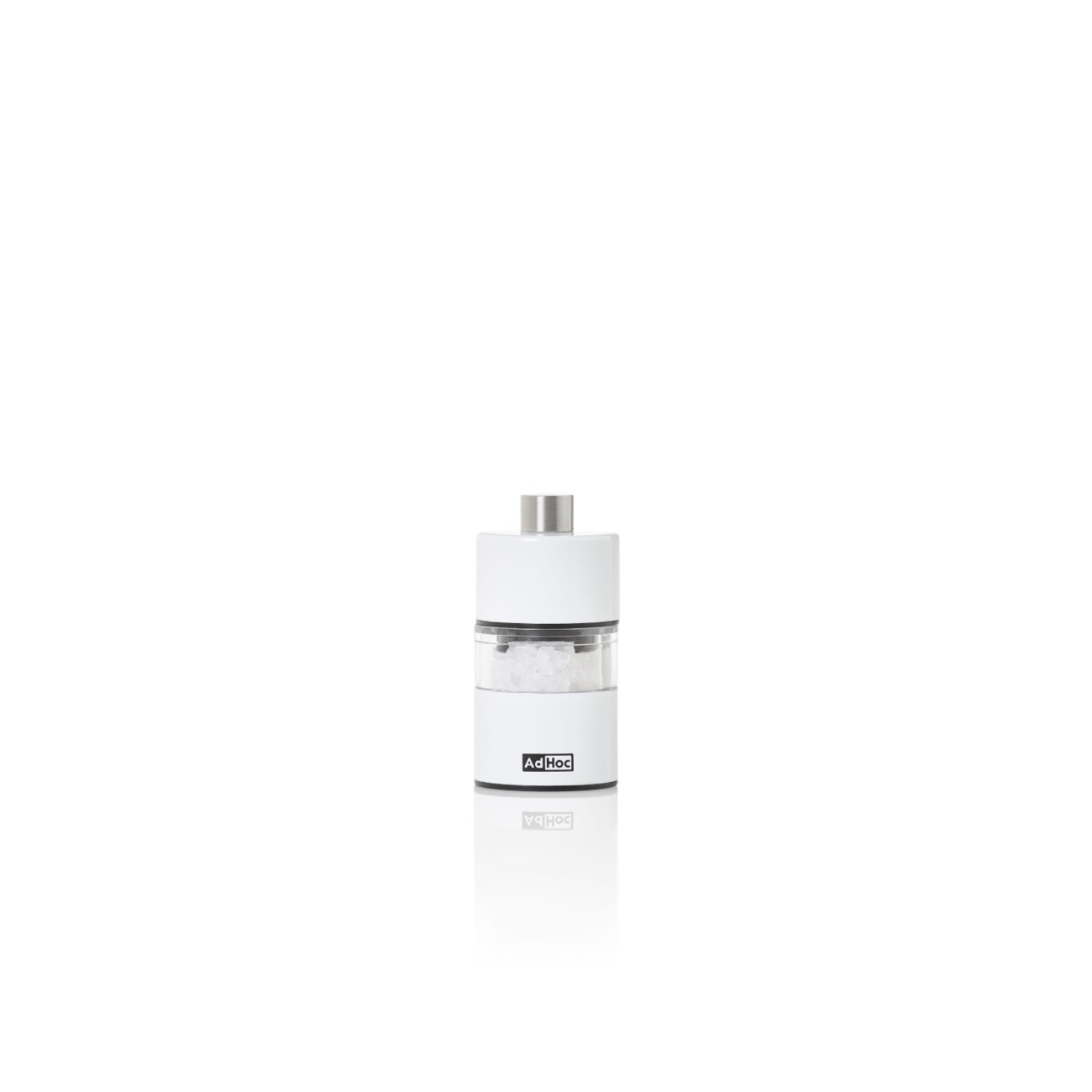 AdHoc Μύλος αλατιού/πιπεριού 6,2x3,2cm λευκός σειρά Minimill Μύλοι Αλατιού