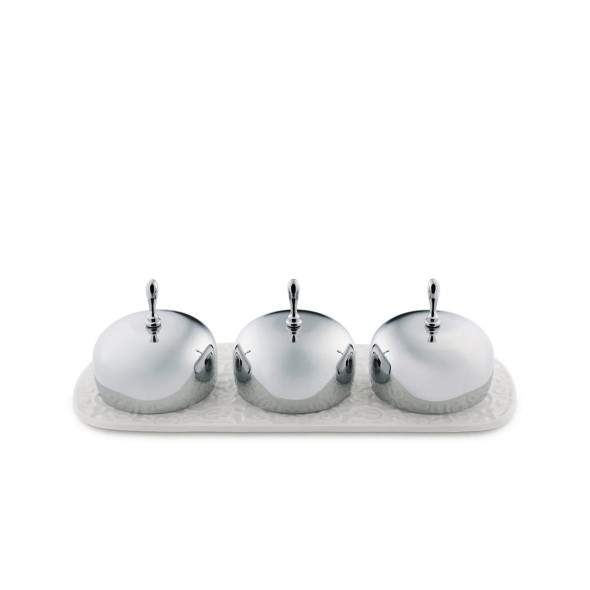 Alessi Μαρμελαδιέρα 3 θέσεων σειρά Dressed Alessi Μαρμελαδιέρα 3 θέσεων σειρά Dressed
