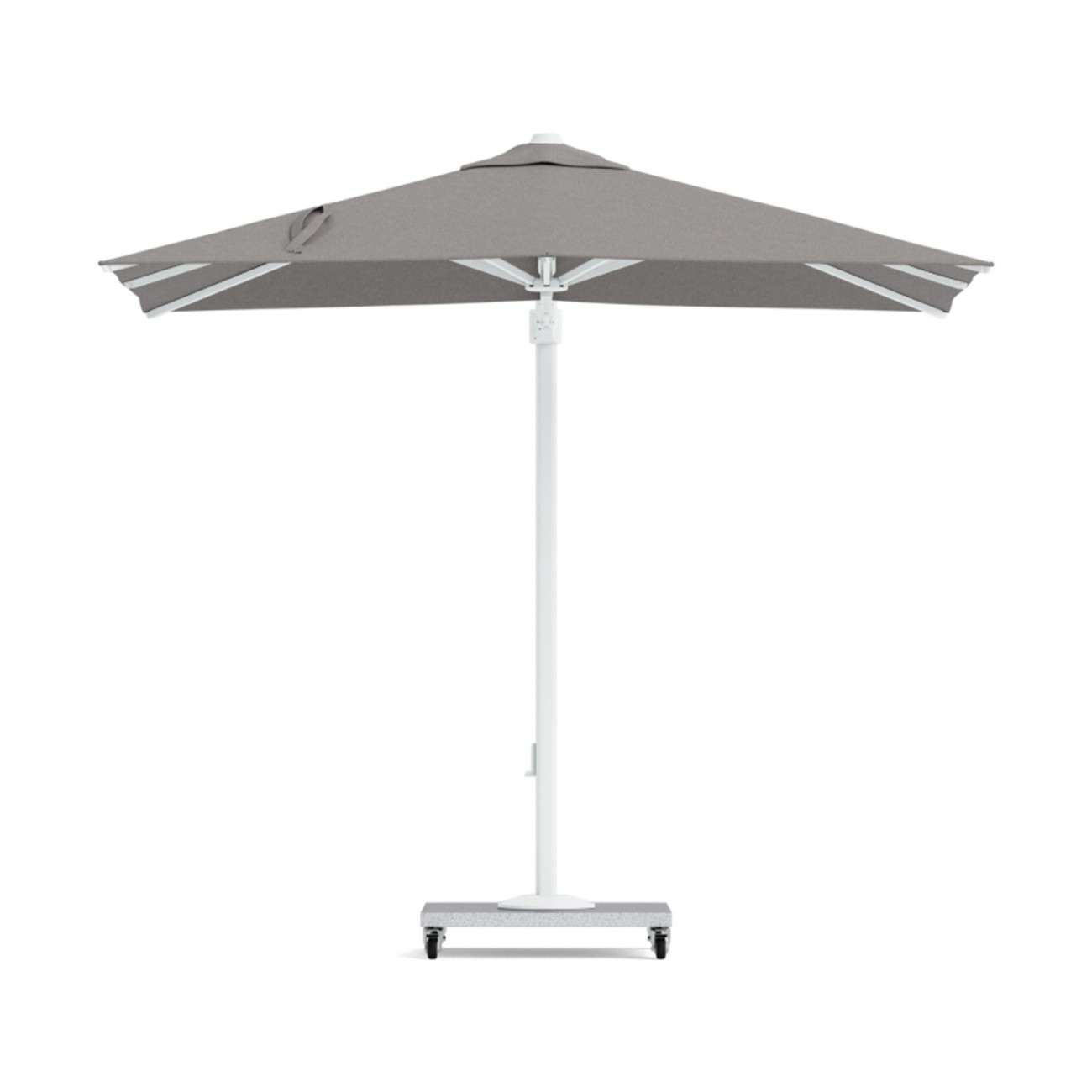 Life Outdoor Living Ομπρέλα Λευκή/Γκρι 250x250cm σειρά Palermo Έπιπλα Κήπου