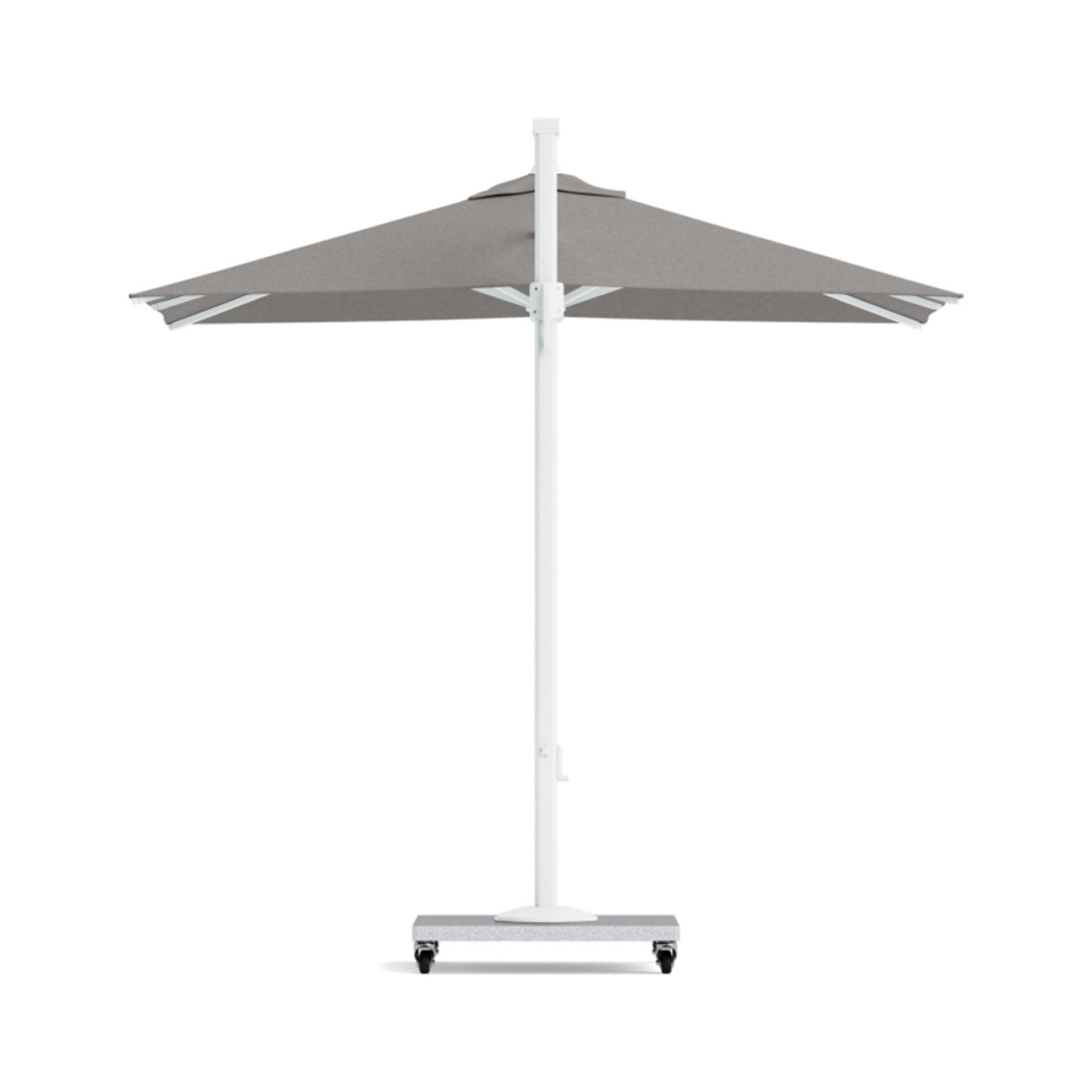 Life Outdoor Living Ομπρέλα Λευκή/Γκρι 250x250cm σειρά Palermo Έπιπλα Κήπου