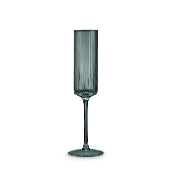 Pozzi Σετ 2 τεμ. Ποτήρια σαμπάνιας 200 ml grey σειρά Modern Classic
