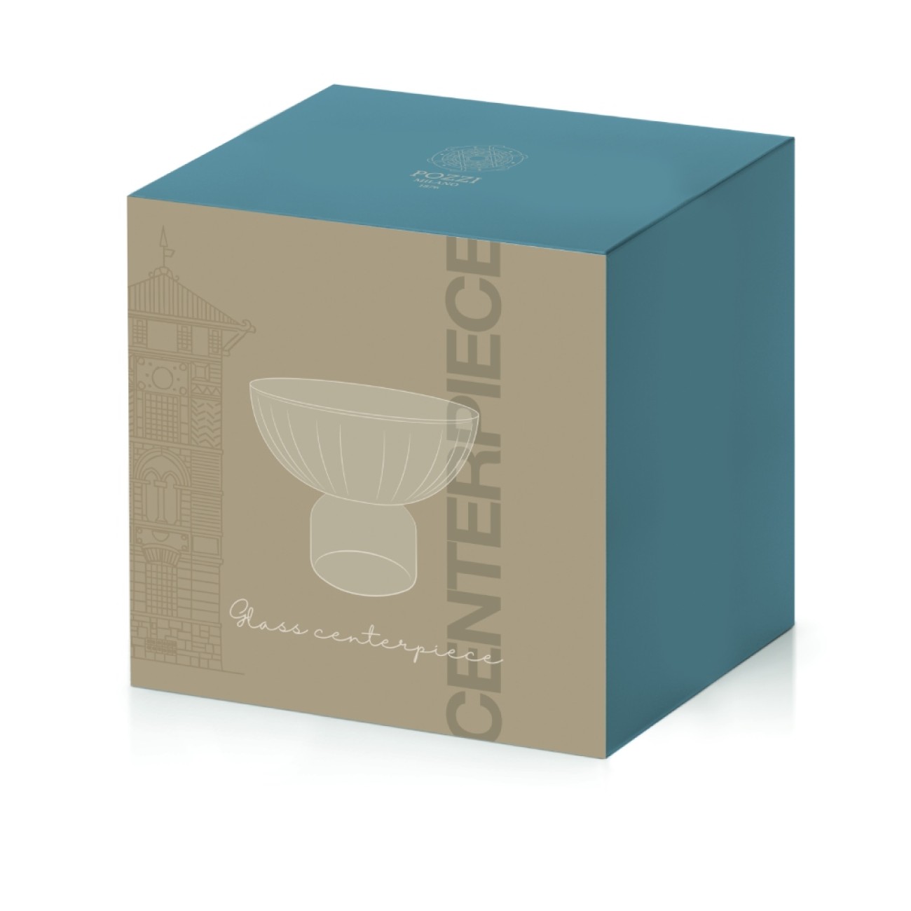 Pozzi Μπολ 22 εκ. με βάση cofee/blue σειρά Home Heritage
 Μπολ