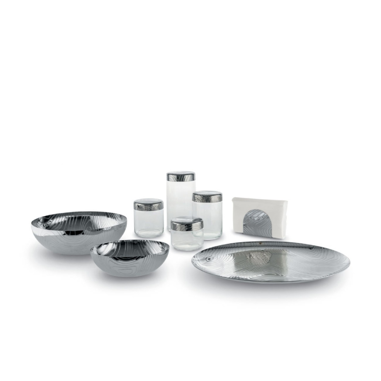 Alessi Δοχείο αποθήκευσης 0,75lt/ 12,3x10,5εκ σειρά Veneer Δοχεία Τροφίμων
