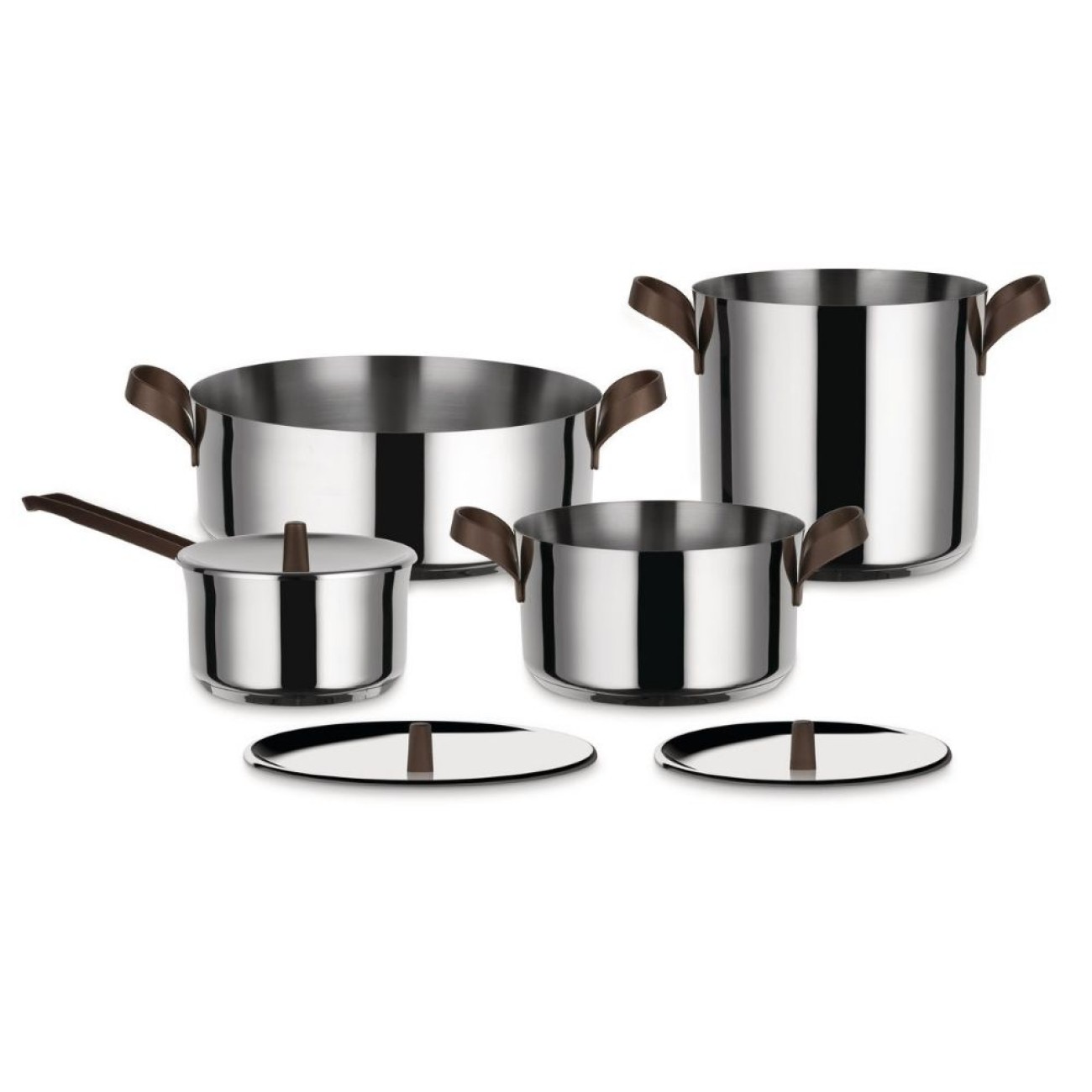 Alessi Σετ 4 τεμ. Σκεύη S/steel σειρά Edo  Σετ Μαγειρικά Σκεύη